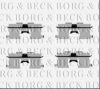BORG & BECK BBK1314 Accessory Kit, disc brake pads